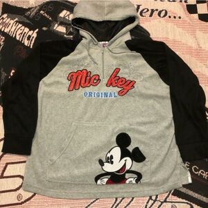 Disney Gray and Black Sweatshirt with Iconic Design